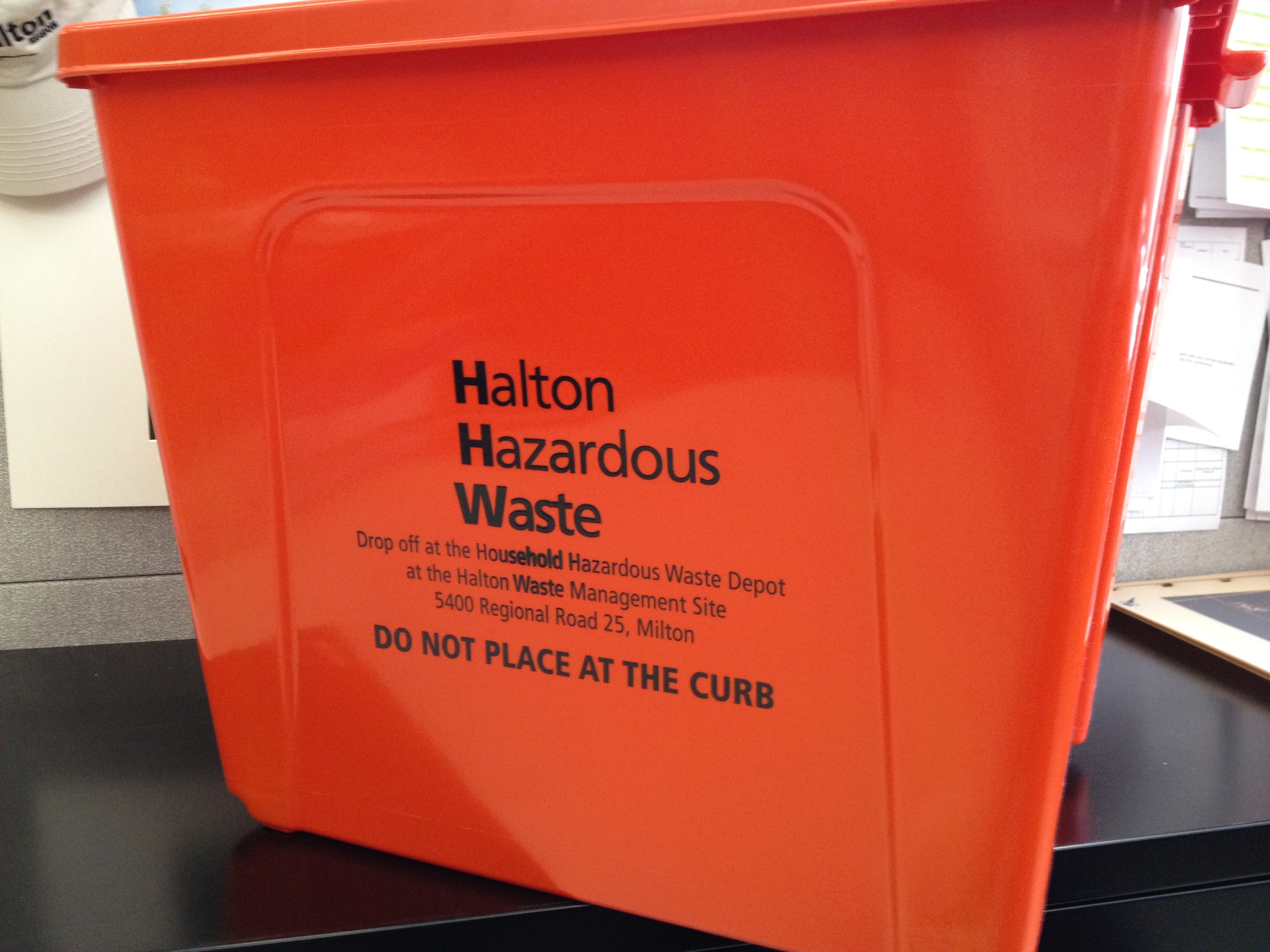 Halton Haz Waste – For the Orange Box